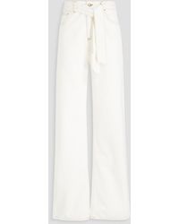 Ba&sh - Belted High-rise Wide-leg Jeans - Lyst