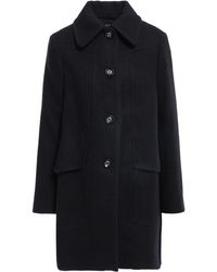 Maje Wool-blend Coat Black