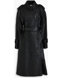 Khaite - Selly Belted Leather Trench Coat - Lyst