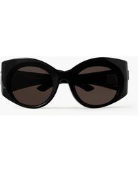 Balenciaga - Bold Round-frame Acetate Sunglasses - Lyst