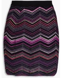 Missoni - Brushed Wool-blend Mini Skirt - Lyst