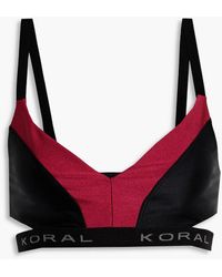 Koral - Limerence Energy Two-tone Stretch Sports Bra - Lyst