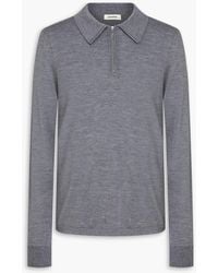 Sandro - Wool-blend Polo Sweater - Lyst