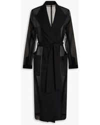 Dolce & Gabbana - Double-breasted Organza Trench Coat - Lyst