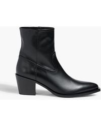 Stuart Weitzman - Tate Leather Ankle Boots - Lyst