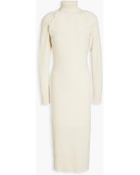 Envelope - Berg Convertible Ribbed Cashmere And Wool-blend Midi Dress - Lyst