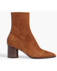Ferragamo - Pampero Suede Ankle Boots - Lyst