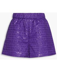 Womens Clothing Shorts Mini shorts Save 13% ROTATE BIRGER CHRISTENSEN Wool Rotate Shorts in Purple 