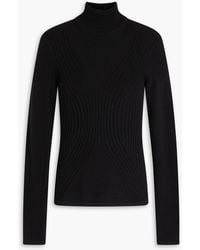 Alberta Ferretti - Wool And Cashmere-blend Turtleneck Sweater - Lyst