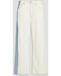 Rag & Bone - Logan Two-Tone High-Rise Wide-Leg Jeans - Lyst