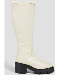 Stuart Weitzman - Soho Shearling-lined Leather Knee Boots - Lyst
