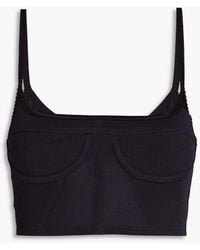 Jacquemus - Melo Cropped Stretch-jersey Top - Lyst