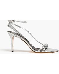 Isabel Marant - Axee Snake-Effect Leather Sandals - Lyst