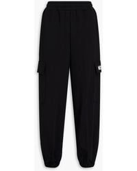 Moschino - Printed French Cotton-terry Track Pants - Lyst