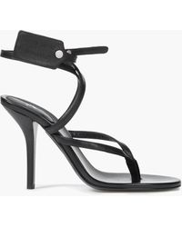 Off-White c/o Virgil Abloh Leather Sandals - Black
