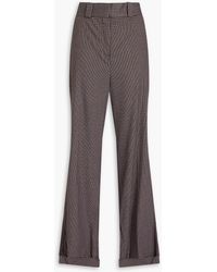 See By Chloé - Checked Jacquard Wide-leg Pants - Lyst