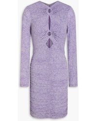 Isabel Marant - Jana Cutout Printed Stretch-Jersey Mini Dress - Lyst