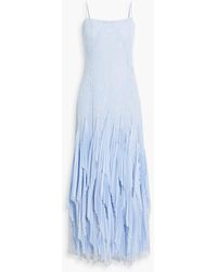 Jonathan Simkhai - Gertrude robe aus spitze und chiffon mit falten - Lyst