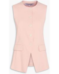 Veronica Beard - Lois Linen-blend Twill Vest - Lyst