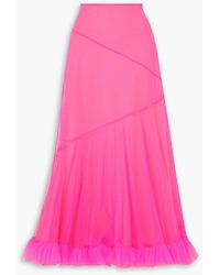 Molly Goddard - Helga Ruffled Tulle Maxi Skirt - Lyst