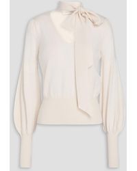 Zimmermann - Pullover aus wolle mit schluppe - Lyst