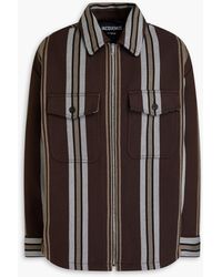 Jacquemus - Montagne Striped Cotton-blend Twill Overshirt - Lyst