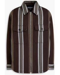 Jacquemus - Montagne Striped Cotton-Blend Twill Overshirt - Lyst