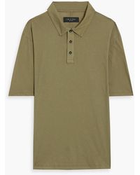 Rag & Bone - Cotton-jersey Polo Shirt - Lyst