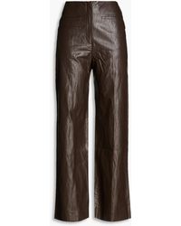 Rejina Pyo - Faux Leather Wide-leg Pants - Lyst