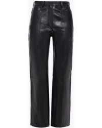 Sandro - Evy Leather Straight-Leg Pants - Lyst