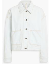 FRAME - The Boxy Denim Jacket - Lyst