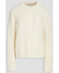 Cecilie Bahnsen - Hope Cutout Cable-knit Wool And Alpaca-blend Sweater - Lyst