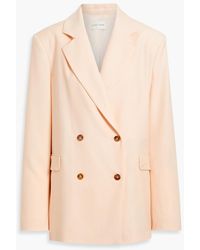 Loulou de Saison - Donau Double-breasted Wool-twill Blazer - Lyst