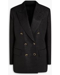 Tom Ford - Double-Breasted Metallic Tweed Blazer - Lyst