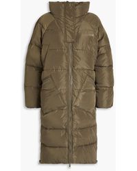 Ganni - Quilted Shell Coat - Lyst