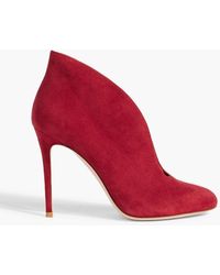 Gianvito Rossi - Vamp 105 Suede Ankle Boots - Lyst