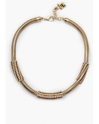 Rosantica - Gold-tone Crystal Necklace - Lyst