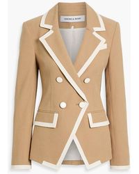 Veronica Beard - Edison Dickey Double-Breasted Cotton-Blend Tweed Blazer - Lyst
