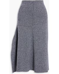 Tibi - Asymmetric Stretch-knit Midi Skirt - Lyst