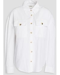 Ba&sh - Plissiertes hemd aus baumwolle mit falten - Lyst