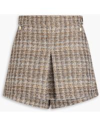 Maje - Shorts aus tweed mit falten - Lyst