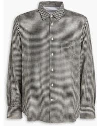 Officine Generale - Benoit Gingham Cotton, Linen And Ramie-Blend Shirt - Lyst