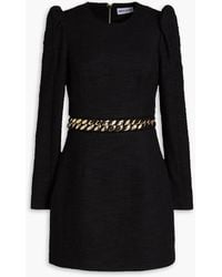 Rebecca Vallance - Carine Chain-embellished Tweed Mini Dress - Lyst