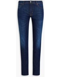 Acne Studios - Skinny jeans aus denim in ausgewaschener optik mit sitzfalten - Lyst