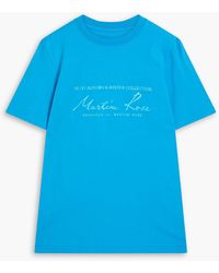 Martine Rose - T-shirt aus baumwoll-jersey mit print - Lyst
