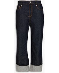McQueen - Hoch sitzende jeans mit geradem bein - Lyst