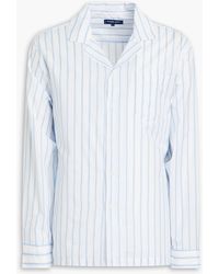 Frescobol Carioca - Felix Striped Cotton And Silk-blend Shirt - Lyst