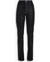 PAIGE - Constance Coated High-rise Skinny Jeans - Lyst