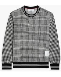 Thom Browne - Prince Of Wales Checked Cotton Sweater - Lyst