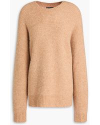 James Perse - Oversized Waffle-Knit Sweater - Lyst